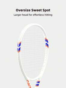 SALYWEE POWER100 Women Carbon Tennis Racket For Junior And Advanced Players, Light Weight Durable Tennis Racket, New Style Tennis Racquet For Indoor Outdoor Sports Games, Racket (Non-Slip Handle Grip Tape&Tennis Ball) With Bag - Multicolor - View 10