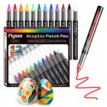 36/24/12 Colors Acrylic Marker Pens With Hard Tips, Colorful Marker Set, Quick-Drying, Fade-Resistant, Suitable For Painting, Illustration, Handicrafts, Back To School Coloring Books And Other DIY Projects - Multicolor - View 4