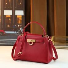 New Premium Fashion Versatile Handbag With Vintage Metal Ring Design Women's Small Square Bag - Multicolor - View 18