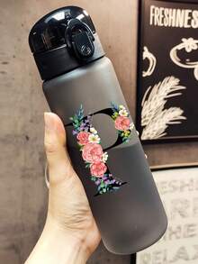 1PC 26oz/780ml Personalized Minimalist Optional Surname Initial Name Water Bottle - Customizable Name LOGO Plastic Drinkware, Hand Wash, Lightweight, Round, Suitable For Running And Sports, First Day Of School, Back To School Gift, Party, Travel, School Water Bottle, Ideal Gift For Birthday, Graduation, Boys, Girls, Teens - Multicolor - View 12