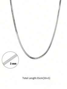 1pc Multifunctional Stainless Steel Gold/Silver Blade Chain, Suitable For Handmade DIY Jewelry Charm Making, Necklace, Layered Jewelry Accessories, Best Choice For Daily Matching - Blade Chain - View 11