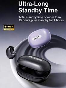 Acer OHR720 Mini In-Ear Wireless Earbuds, 200mAh Charging Case, Long Battery Life, V6.0 Bluetooth Chip, Ergonomic Fit, Pressure-Free Side Sleeping, Compatible With IOS/Android Phones - View 4