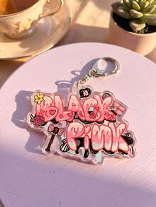 1 pieza/4 piezas Estilos Llaveros Acrílicos con Brillo para Colgar en Mochilas, Regalos Ideales de Vacaciones para Fans de K-Pop y Compañeros de Clase. - Multicolor - Ver 6