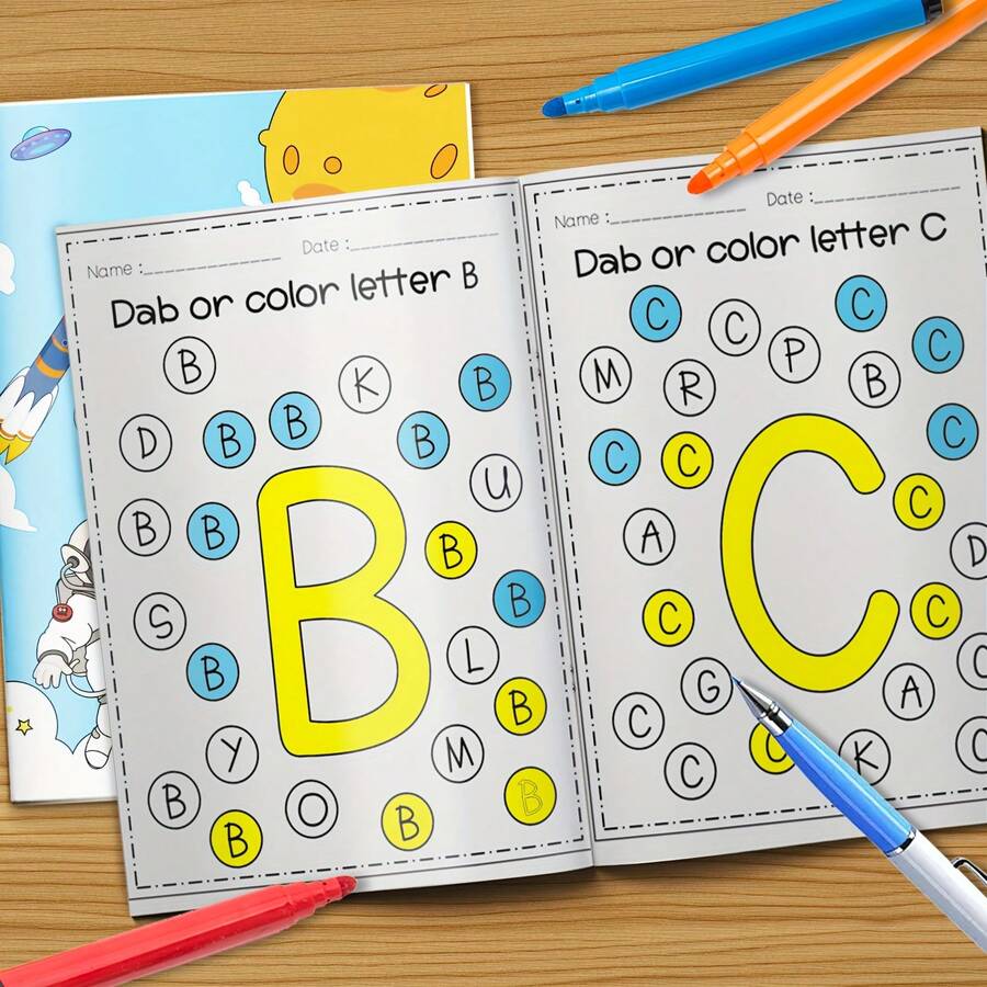 1pc A Creative Coloring Adventure: Discover The Letters In Our Alphabet Book Series - Alphabet Book - View 1