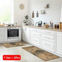 1pc, Home Decor, Ocean Creature Pattern Print, Linen Kitchen Rug, Kitchen Mat, Floor Mat, Bathroom Mat, Door Mat, 3D Print Rectangular, Suitable For Living Room, Bedroom, Hallway, Bathroom, Laundry Room - Polyester Rug, Suitable For Indoor And Outdoor Home Decor - Multicolor - View 17