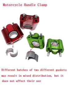 7/8" Motorcycle Handlebar Clamps Risers Adapter CNC Alloy Dirt Pit Bike ATV Motorbike Accessories Universal For BMW Suzuki - Variable Diameter Briquette - View 8