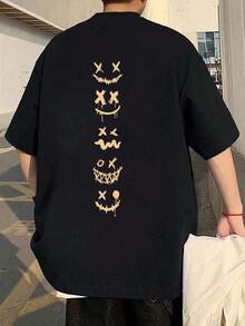 Crew Neck T-Shirt With A Casual Design, Short Sleeves, Suitable For Spring And Summer Wear. - 黑色 - 查看 1