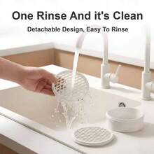 PVC Material Easy To Clean Detachable Turtle Waste Collector, Suitable For Fish Tank And Turtle Tank, Includes 110mm Toilet Turtle, Mud Turtle, Helmet Turtle Waste Separator - White - View 7