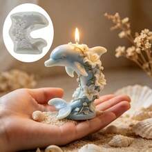 SUPWANPENG 1pc Resin Silicone Mold Lily Flower Jumping Dolphin Shape DIY Handmade Casting Mold For Making Ornaments, Candles Compatible With Resin, Plaster, Clay, Cement, Concrete Desktop Atmosphere Decor Mold, Perfect For Home Decor, Valentine's Day, Mother's Day, Father's Day, Christmas Gift Handmade Mold - NO BW269 Mold - View 4