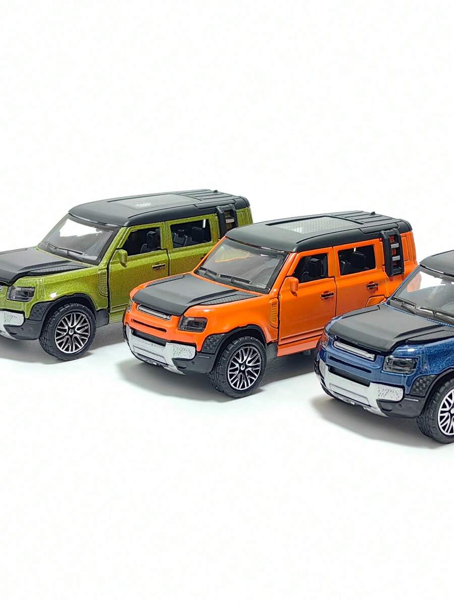 Alloy Car Model Simulation Glide Metal Small Sports Car Inertia Off-Road Racing Car Model Boys Pocket Ornament Small Car - Blue - View 1