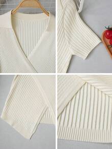 2026 New Apricot Knit Casual Blouse, Suitable For Spring/Summer Work And Daily Wear - Apricot - View 9