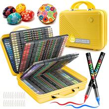 504/432/366/360/288/240/168/120/72/48/36/24/12色丙烯顏料筆，彩色標記筆，著色筆套裝，適用於繪畫、塗鴉、插畫、手工藝術，開學季著色書及其他DIY項目，適用於紙張、布料、畫布、木材、石頭、塑料、玻璃、陶瓷、南瓜、金屬等，復活節、感恩節、萬聖節、聖誕節禮品用品 - 彩色 - 查看 6