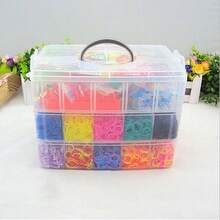 15,000 Colored Rubber Bands Weaving Set – DIY Craft Set With Storage Box, Bracelet Weaving And Jewelry Making Set – UK - A - View 7