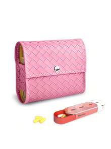 1-7 Day Pill Box With Leather Storage Case, 4-Times Daily Medication Reminder, Convenient For Travel And Daily Use - Leather Pill Box - View 14