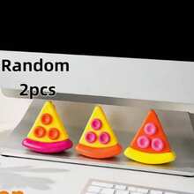 Juguete antiestrés suave con forma de pizza linda, esponja de recuperación lenta, juguete apretable para dedos con forma de pizza linda, antiestrés suave, forma de pizza triangular, rebanada realista, forma divertida, bordes redondeados, relieve 3D, puntos de cobertura realistas, suave y resistente, elástico tipo Q, suave y masticable, apretable, rebote, alivio del estrés, suave y esponjoso, apretón duradero, liso, rebote lento, regalo perfecto para fiesta de cumpleaños, bolsa de regalo, regalo festivo, antiestrés sensorial para la ansiedad, recompensa de aula - A - Ver 13
