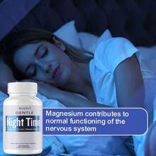 Bcuelov Gentle Nighttime Relaxing Nutritional Capsules (120 Capsules), A Blend Of Valerian And Hops, Combined With Magnesium, L-Tryptophan, And GABA, For Daily Care To Maintain A Relaxed And Comfortable State Of Body. - 1瓶 - 查看 4