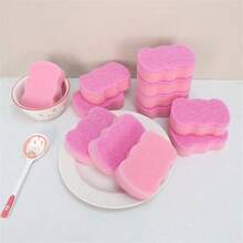 20/10/6/1pc Multipurpose Kitchen Cleaning Sponges And Scourers - Durable, Washable Dishcloths, Suitable For Sinks, Stoves, Pots, Etc. - Multifunctional Cleaning Tools For Bedroom/Kitchen/Living Room - Pink - View 11