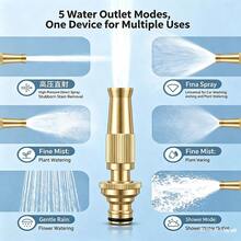1PC High-Pressure Car Wash Gun, Multifunctional Car Wash And Garden Watering Water Gun, Joint Nozzle, Large Flow Rate, Easy Operation, No Need For Batteries, Durable Nozzle - View 3