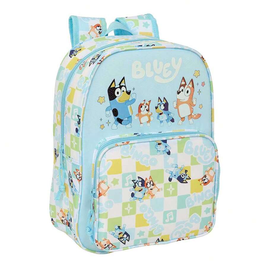 Safta Bluey |  Let's Adaptable School Backpack For Nursery (Without Trolley) Main Compartment With Zipper, Personal Identification Card And Top Handle - School - Ready (2) - View 1