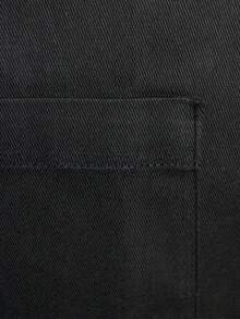 Black Waterproof Oil-Proof Adjustable Halter Apron, Home Kitchen Baking Stain-Resistant Apron, Restaurant Server Uniform Workwear, Random Style Shipped - Black - View 11