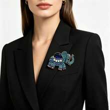 Vintage Rhinestone Elephant Brooch, Elegant Suit Brooch For Women - Elephant - View 4