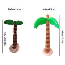 Inflatable Palm Tree Decoration - Hawaiian Tropical Beach Theme Party Decor, PVC Material, Suitable For Poolside, Birthday Party Gatherings And Photo Props - Multicolor - View 3