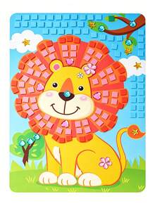 Children's Educational Mosaic Tile Puzzle Sticker DIY Craft Material Kit - Multicolor - View 16