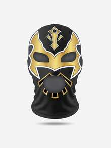 1pc Men's Mexican Lucha Libre Mask Hero Print Full Face Balaclava Stretchy Milk Silk Breathable Combat Mask Halloween Carnival Party Cosplay Role Play Wrestler Costume Accessory Prop - Multicolor - View 17