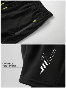 1pc Women's 2-In-1 Long Pants, Sports Outdoor Fitness Running, Workout, Running Training 2-In-1 Shorts Inner Long Pants Black - Black - View 9