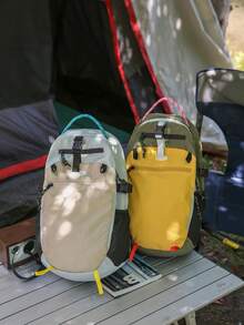 50L露營背包，大容量戶外登山包，防水徒步運動包，學校背包，拉鍊包，肩背包，籃球包，運動背包，大學生健身旅行瑜伽戶外登山騎行防水輕量大容量便攜配件 - 彩色 - 查看 6
