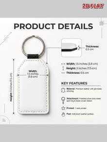 1PC Personalized 2D Flat Keychain For Father's Day, Upload Family Photo For Anime Style Rendering, Customizable Partner Names, Romantic Gift For Husband Dad - As Shown - View 11