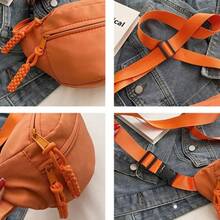 Bolso cruzado informal de lona de nailon con cremallera, estilo coreano, bolso de pecho de lona, bolso tipo banana, bolso de mano, riñonera para mujer/niñas - Verde - Ver 3