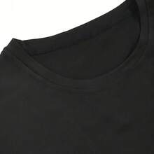 Hypemode Camiseta de manga corta de cuello redondo casual con estampado de panda para hombre - Negro - Ver 6