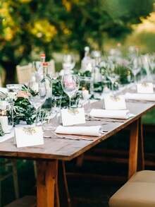 25/20/1 Floral Decoration Folding Wedding Table Cards, Suitable For Wedding Reception, Bridal Shower Seating, Table Cards, Table Numbers, Name Cards, Wedding Decor, Wedding Guest Cards, Party Table Cards And Party Supplies - Multicolor - View 3