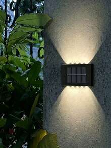 2/1pc 10 LED Solar Powered Outdoor Wall Light With Motion Sensor, Up & Down Lighting For Garden, Villa, Courtyard Decor - Multicolor - View 7