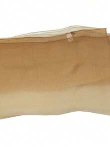 1pc Women's Minimalist Classic Gradient Color Lightweight Chiffon Scarf, Skin-Friendly Comfortable Sun Protection Shawl, Suitable For Daily Use - Khaki - View 5