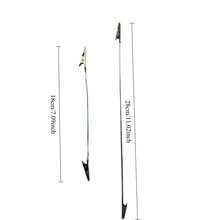 1/5pcs Multi-Purpose Double-Head Alligator Clips, Metal Long Tail Spring Clip Set, Suitable For Cards, Photos, Business Cards And Office Paper Fixing, Special Mosquito Coil Clip, Bendable Alligator Clip - A - View 11