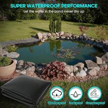 New Material Fish Pond Waterproof Membrane, Waterproof Cloth, Anti-Aging, For Fish And Shrimp Aquaculture Ponds And Dams, Waterproof Membrane Geomembrane High-Density HDPE, Special For Building Pond Landscape, High Toughness 0.2mm Thick - Multicolor - View 6