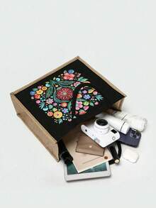 Bohemian Vintage Floral Tote Bag Set, Women's Tote Bag And Wallet Set, Minimalist Decoration, Mexican Style Print Includes Tote Bag And Coin Purse, Eastern European Art Style Large Capacity Women's Bag, Makeup Storage Bag, Simple Large Capacity Tote Bag, Portable Casual Shopping Bag, Multi-Functional Shopping Bag. School Campus & Travel Vacation Back To School Gift Small Gift Exchange, Back To School Season, Valentine's Day - Multicolor - View 11