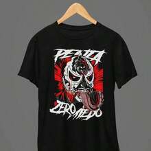 PENTAGÓN JR BIG FACE TEE, Wrestling Tee, Wrestling Graphic Tee, Wrestler Shirt, Sports Shirt, Camisetas Para Hombre Playeras De Hombre Camisas Para Hombre - Negro - Ver 1