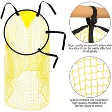 Soccer Goal Training Net Target Pocket Free Kick Shooting Practice Target Soccer Goal Positioning Training - Yellow - View 4