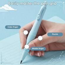 4pcs Automatic Pencils + 4 Boxes (32PCS) Refills + 4 Erasers, 2.0mm, HB Automatic Pencils, Correct Grip Posture, Prevent Lead Breakage, Suitable For School And Office Writing/Drawing Supplies, Back To School Essential With Built-In Sharpener, Correct Posture Pencils, 2.0mm Thick Lead, Hard To Break, Correct Posture Writing Automatic Pencils, Can Be Used For Writing, Drawing - Pencil Set - View 7