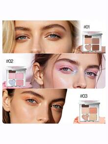 ROCK SWEET Palet Alis & Mata 5 Warna - Pensil Alis, Bedak Alis, Eyeshadow Netral, Highlighter Kontur, Tahan Keringat dan Tahan Lama (Hadiah Sempurna) - 05 Simfoni Lapangan - View 6