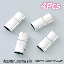 1Pc/2Pcs Magnetic Buckle, Flat Rectangular Magnetic Buckle, Inner Hole With Rounded Corners, Wrist Cord Buckle, Craft Jewelry Accessories Making Material, Jewelry & Watch Accessories > Jewelry Accessories > Bracelet Accessories, Jewelry Making Supplies Category, DIY Jewelry Accessories, Bracelet Connector Buckle - Multicolor - View 15