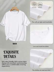 Camiseta personalizada con diseño de ancla de agua salada, estampada por ambos lados - Perfecta para reuniones familiares del 4 de julio y regalos corporativos para-building, suave y có - Blanco - Ver 2