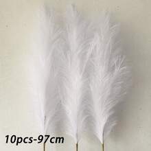 70/50/20/10/4/1pc 97/55cm Artificial Reed Grass, Bohemian Home Decor, Wedding Decoration, Outdoor Wedding, Spring Decor Gift, Birthday Graduation Gift, Autumn Home Decor, Back To School Room Decor, School Supplies - White - View 14
