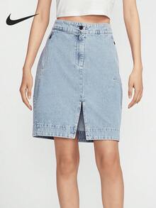Nike Sportswear Women's Fashionable Denim Mini Skirt HQ1472-410 - HQ1472-410 - View 2