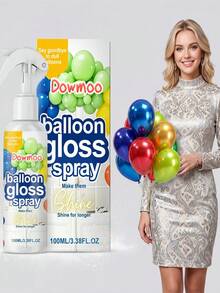 DOWMOO Balloon Gloss Spray, Atmosphere Balloon Surface Brightener, Holiday Party Atmosphere Enhancer/Suitable For Weddings, Birthday Parties, Mall Events, Festival Decor All-Scene Use - View 4