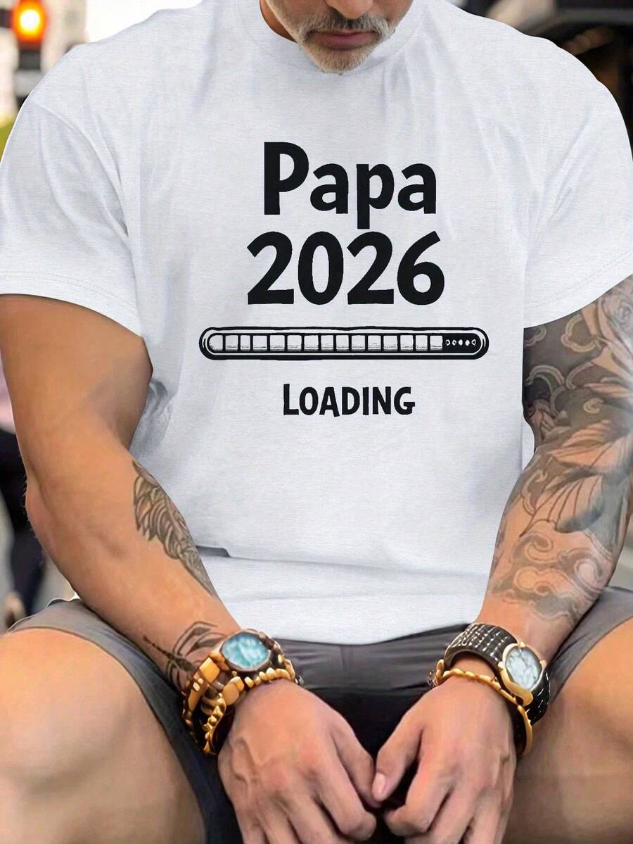 Playera unisex Día del Padre estampado letras vintage, estilo urbano, tejido suave y confortable,,playeras de hombre,mexico,,ropa de hombre,camisas para hombre - Blanco - Ver 1