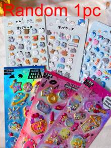 Cute Animal 3D Bubble Stickers, Adorable Cartoon Planner Stickers, DIY Diary Stationery Stickers Decoration, Aesthetic Art - Multicolor - View 8